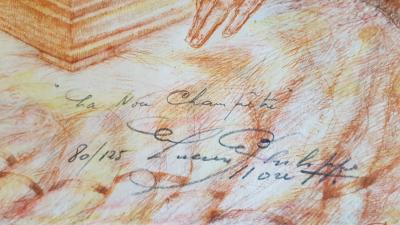 Lucien Philippe MORETTI -  La noce champêtre - Lithographie signée au crayon 2