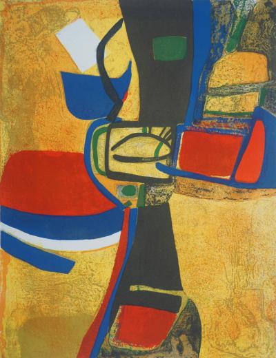 Maurice ESTEVE - La joie, 1965 - Lithographie originale 2