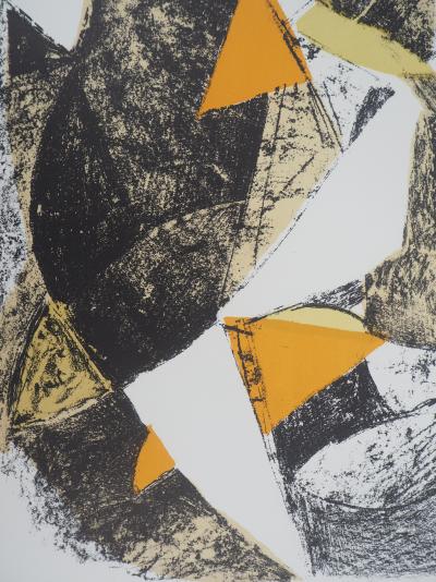Marino MARINI - Cheval et cavalier, 1963 - Lithographie originale 2