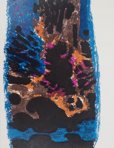 Alfred MANESSIER - Paysage nocturne, 1962 - Lithographie originale 2