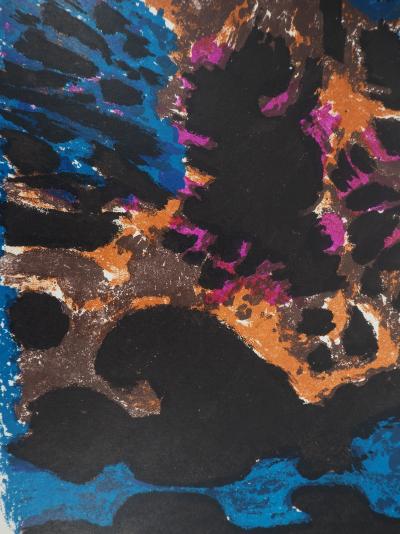 Alfred MANESSIER - Paysage nocturne, 1962 - Lithographie originale 2