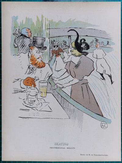 Henri DE TOULOUSE-LAUTREC  - Le Rire « Skating »,1896 - Lithograph 2