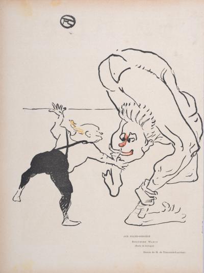 Henri DE TOULOUSE-LAUTREC - Aux Folies Bergère, Brothers Marco, 1895 - Zinchography (similar to lithographic print) on paper. 2