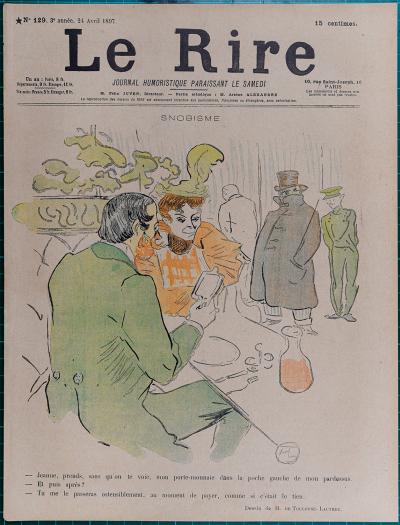 Henri DE TOULOUSE-LAUTREC - Le Rire « Snobisme »,1897 - Lithographie Originale 2
