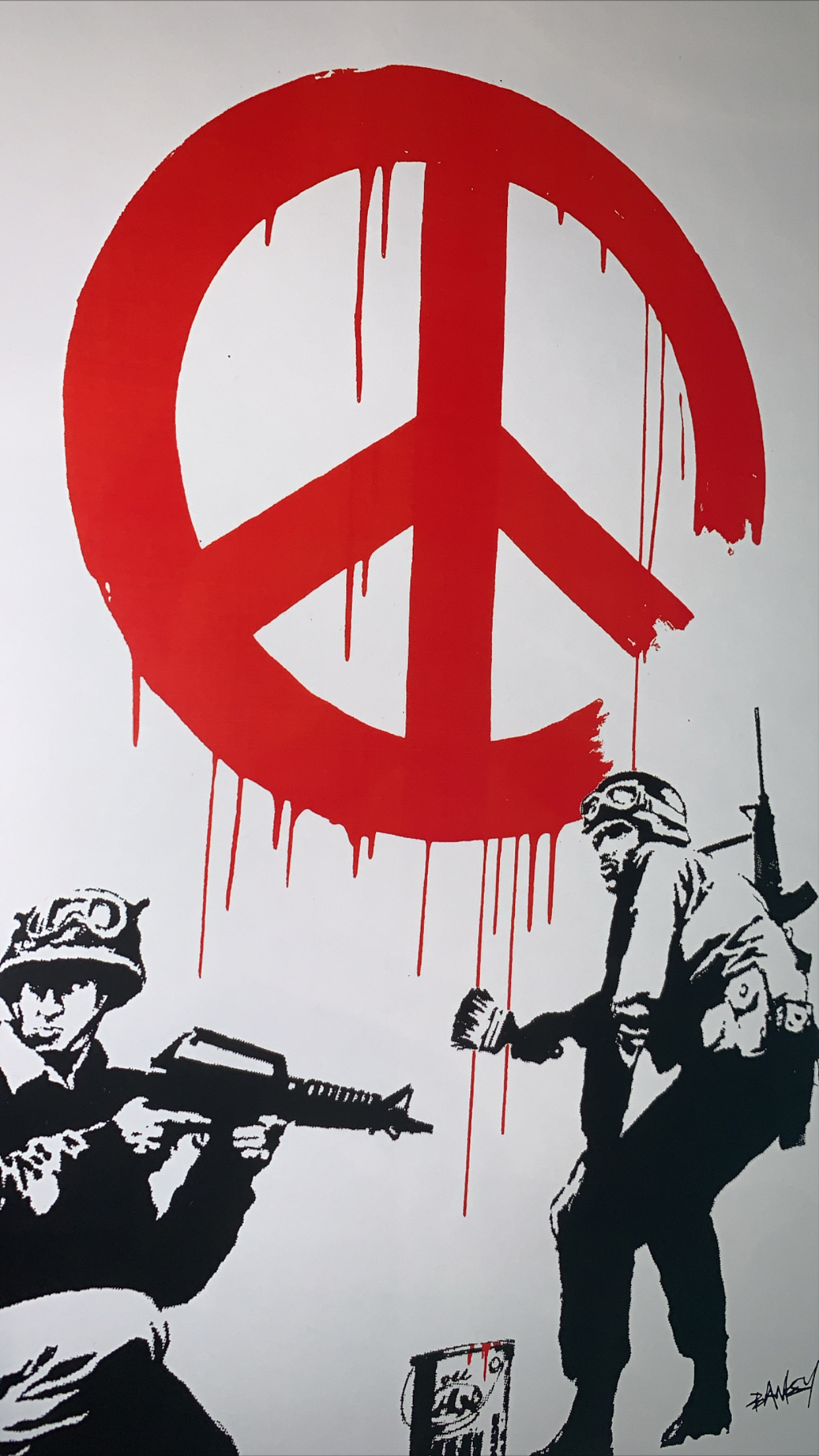 BANKSY (after) - Peace Army, offset print - Street Art - Plazzart