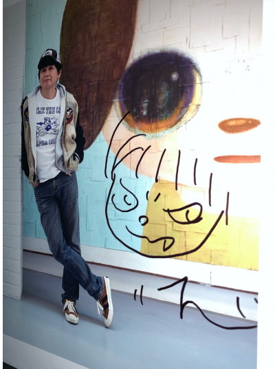 Yoshitomo NARA - Angry Boy - Dessin au feutre noir sur photographie - Signée 2