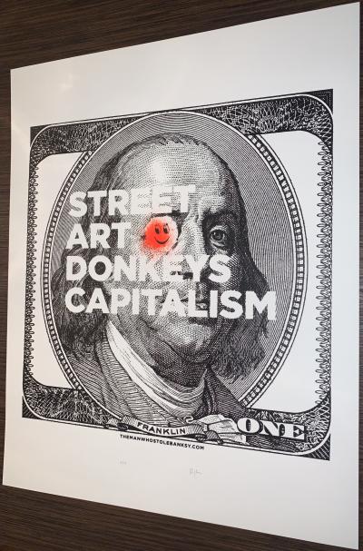 Paolo PROSERPIO - The Man Who Stole Banksy - Lithographie rehaussée 2