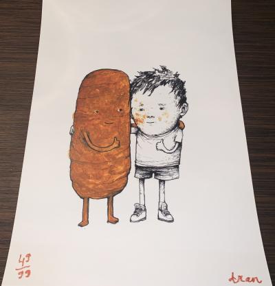 DRAN - Best Friend, 2018  - Lithographie signée au crayon 2