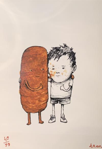 DRAN - Best Friend, 2018  - Lithographie signée au crayon 2