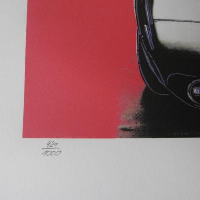 Andy WARHOL (d’après) - Mercedes C111 Rouge et Noir  -Lithographie 2