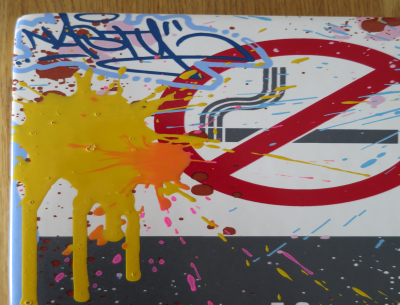 Nasty Plaque de métro émaillée 2015 2