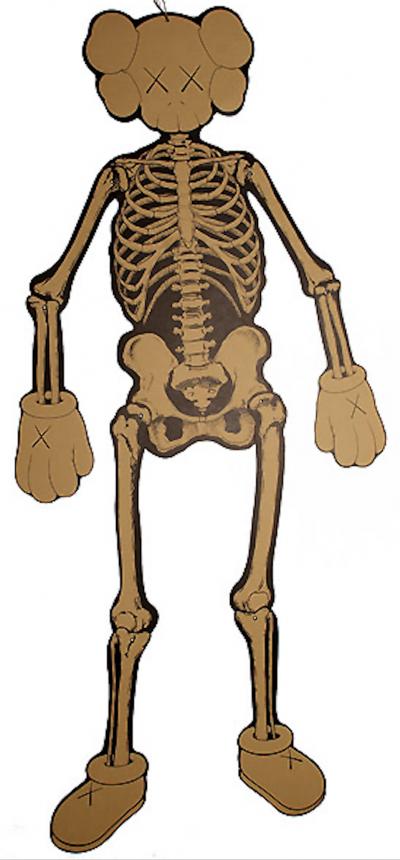 KAWS - Skeleton, 2017  - Sérigraphie sur carton 2