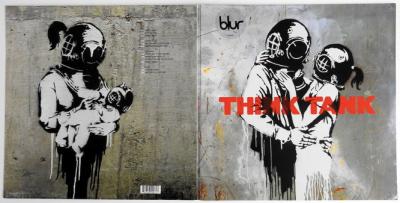 Banksy - Think Tank - Sérigraphie sur pochette de vinyl et vinyl - Edition Limitée 2