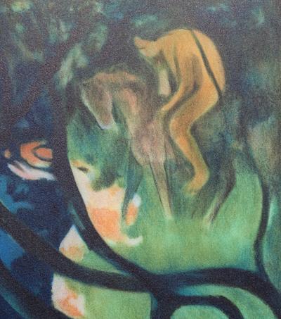 Paul GAUGUIN (d’après) : Vahinée au cheval Blanc - Lithographie signée 2