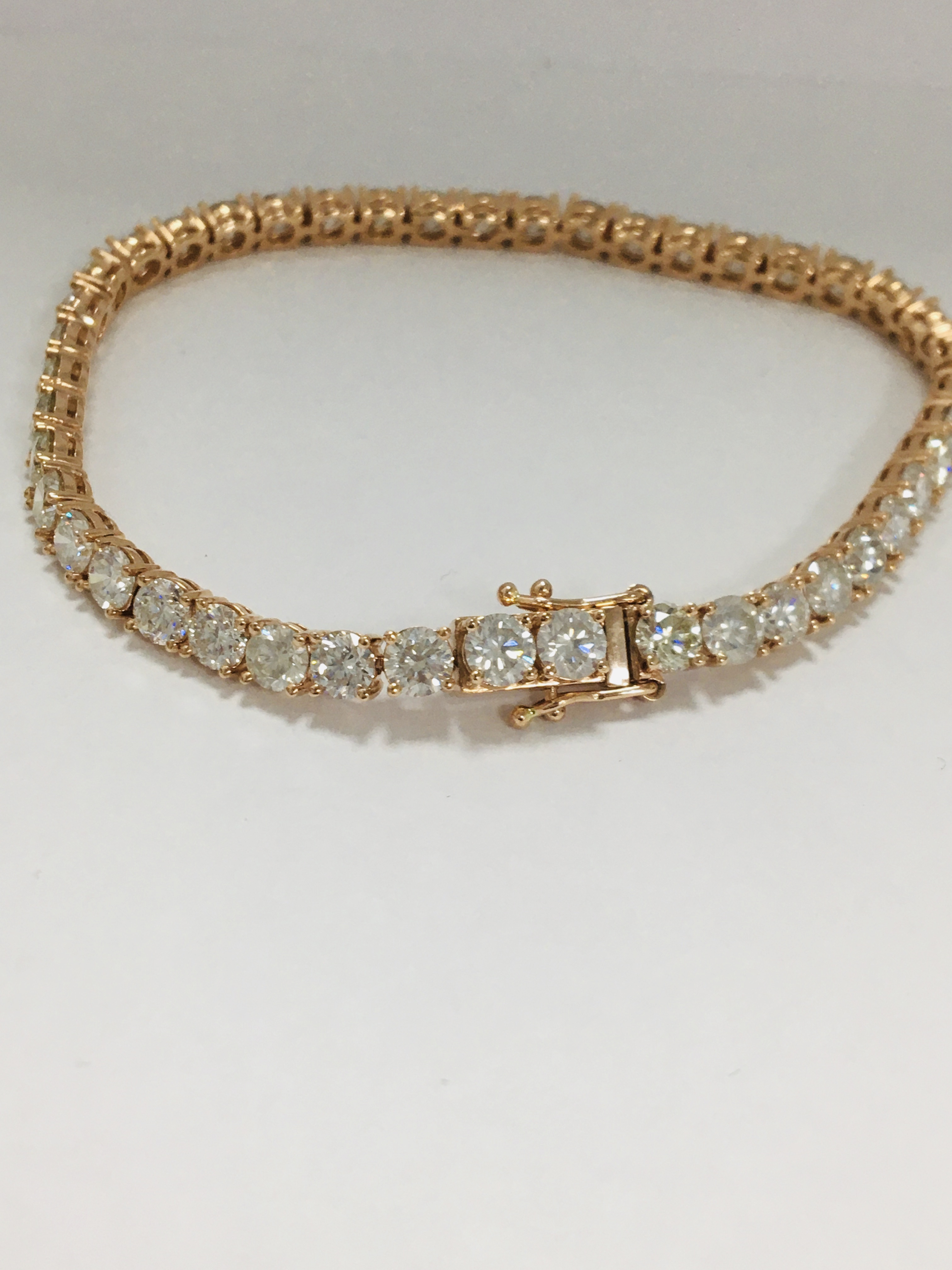Bracelet Rivière de Cristal Multicouleur Rond Argent Massif 925 de