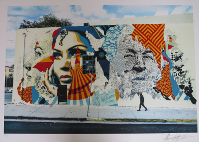 Shepard FAIREY (Obey) / Vhils (Alexandre Farto) - American Dreamers, 2020 - Lithographie 2