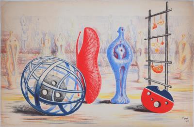 Henry MOORE : Sculptural Objects - 1949 - Lithographie originale Signée 2