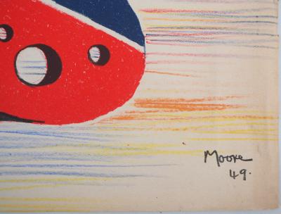 Henry MOORE : Sculptural Objects - 1949 - Lithographie originale Signée 2