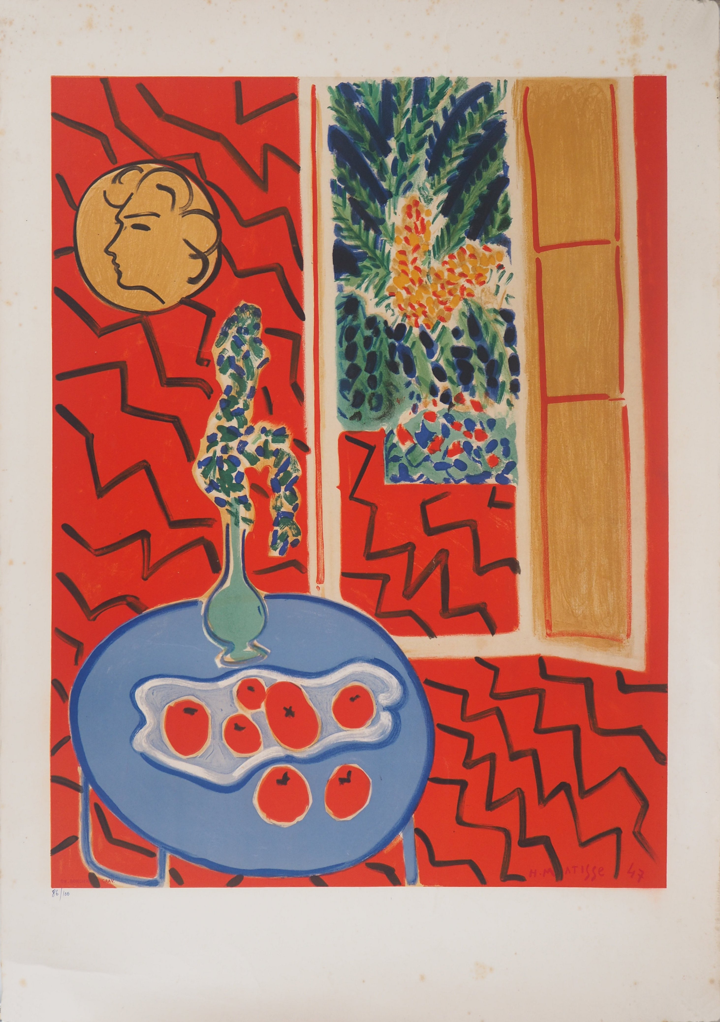 Henri Matisse、INTERIEUR ROUGE、希少高級画集画 Henri Matisse // Interieur Rouge - Henri Matisse - Touch of