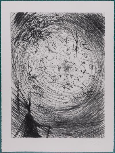 Salvador DALI - Faust : Buste, 1969 - Original etching 2