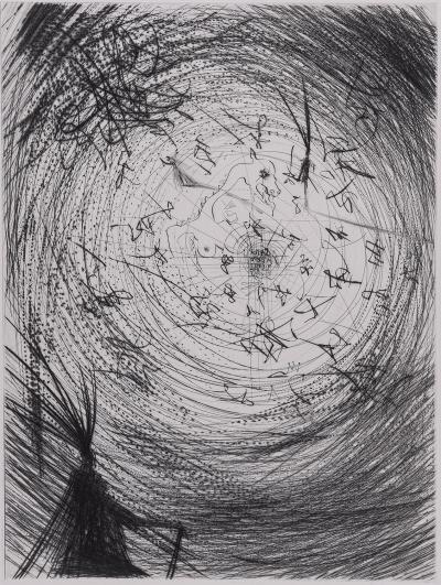 Salvador DALI - Faust : Buste, 1969 - Original etching 2