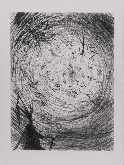 Salvador DALI - Faust : Buste, 1969 - Original etching 2