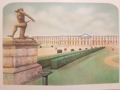 Rolf RAFFLEWSKI - Château de Compiègne - Lithographie originale signée au crayon 2