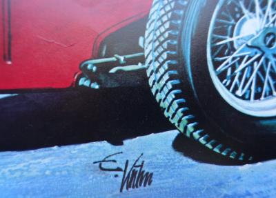 Edouard KUHN : SUNBEAM 1909, 1972- Lithographie signée et numérotée 2