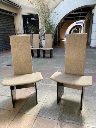 Kazuhide TAKAHAMA - suite de 6 chaises modèle Rennie - Circa 1972 2