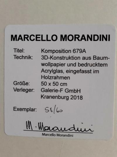 Marcello MORANDINI  - Composition, 2018 - Oeuvre en 3D numérotée et signée 2