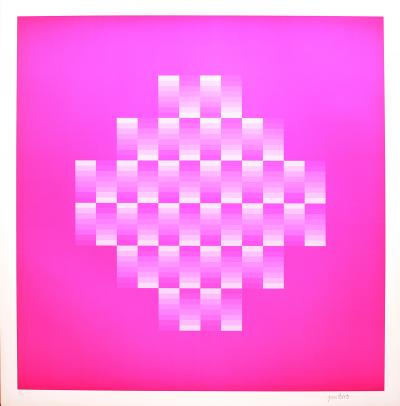 Jim BIRD - Tribute to Vasarely 10, 1972, photolithographie 2