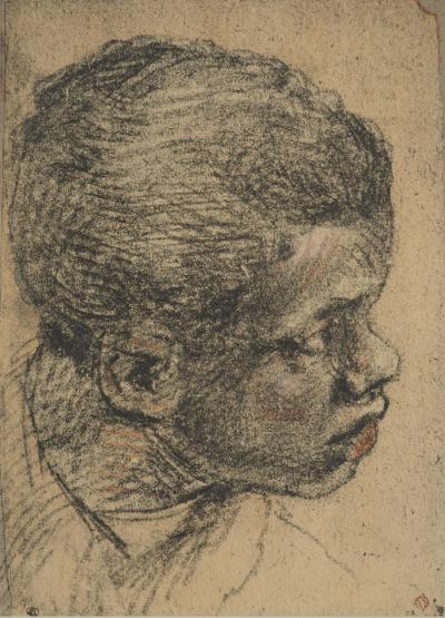 Paolo VERONESE (d’après) - Tête de Maure - Lithographie signée 2