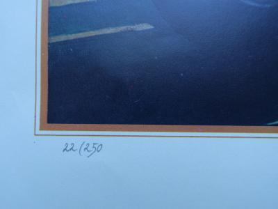Edouard KUHN : Daimler-Benz 1928 , Lithographie signée et numérotée 2