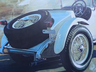Edouard KUHN : Daimler-Benz 1928 , Lithographie signée et numérotée 2