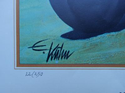 Edouard KUHN : Daimler Benz W125 - Lithographie signée et numérotée 2
