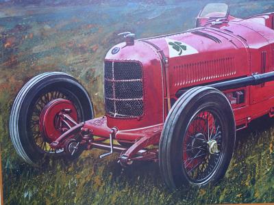 Edouard KUHN : Alfa Romeo P4, 1972 - Lithographie signée et numérotée 2