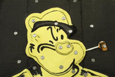 Eric LIOT- Popeye Jaune - Aquagravure originale signée au feutre 2