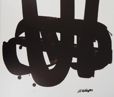 Pierre SOULAGES - Lithographie n°29, 1972 - Affiche lithographique originale signée 2