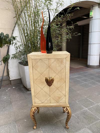 Renzo STELLON - édition Salvatia - Paire de vases Aria noir et orange, 2009 2