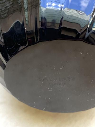 Renzo STELLON édition Salvatia murano -  vase Aria Noir,  2009 2