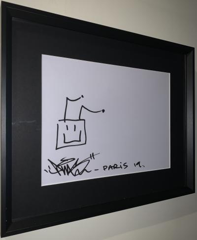 Paul Insect (PINS) - Happy Robot, 2019 - Petit dessin signé 2