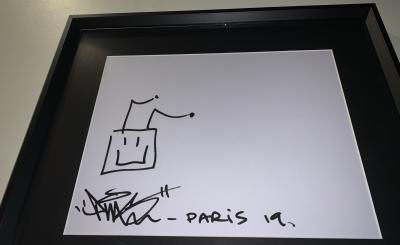 Paul Insect (PINS) - Happy Robot, 2019 - Petit dessin signé 2