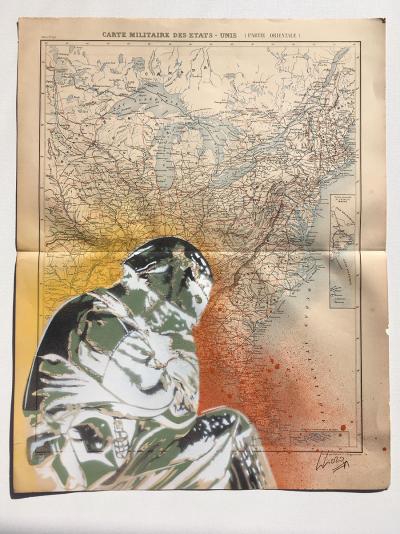 Christophe STOUVENEL - US Army, 2020 - Pochoir 2