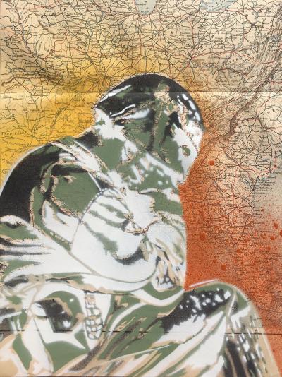 Christophe STOUVENEL - US Army, 2020 - Pochoir 2