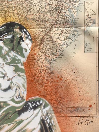 Christophe STOUVENEL - US Army, 2020 - Pochoir 2
