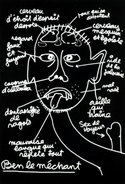 Ben VAUTIER - Ben Le Méchant, 1990 - Sérigraphie signée