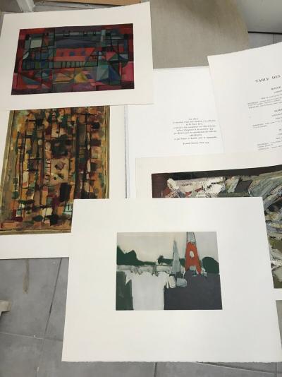 Nicolas de STAEL, Roger BISSIERE, Alfred Manessier - 1974, portfolio  