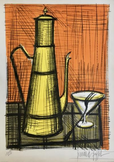 Bernard BUFFET - La cafetière 1955 - Lithographie originale signée au crayon 2