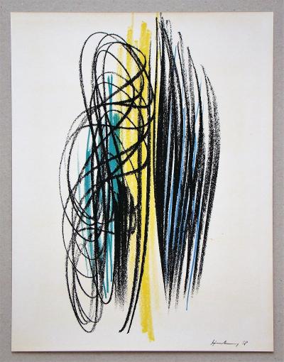 HANS HARTUNG - Composition,1958 - Lithographie en couleurs 2