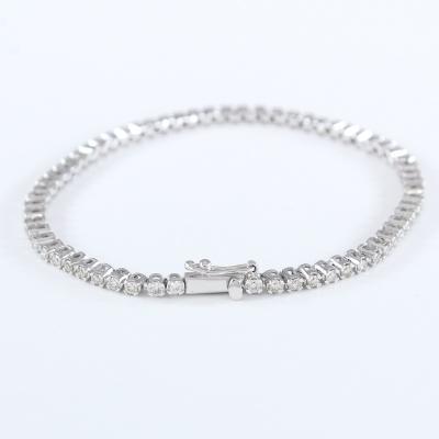 White Gold Tennis Bracelet with Diamonds 2